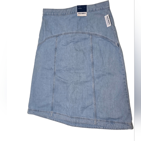 Old Navy Dresses & Skirts - Old Navy Drapey A-line Denim Jean Skirt Sz 12 NWT
